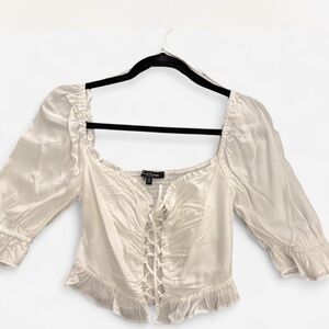 Chic Cream Women's Blouse